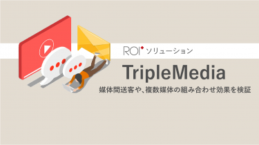 ROI+ソリューション TripleMedia – 媒体間送客や、複数媒体の組み合わせ効果を検証