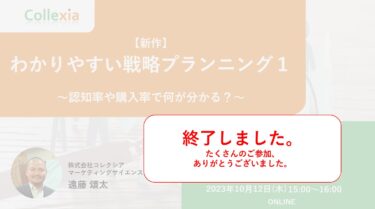 【新作】わかりやすい戦略プランニング１　～認知率や購入率で何が分かる？～